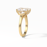 4.76 CT Radiant Cut Three Stones Style Moissanite Engagement Ring 20