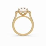 4.76 CT Radiant Cut Three Stones Style Moissanite Engagement Ring 12
