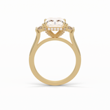 4.76 CT Radiant Cut Three Stones Style Moissanite Engagement Ring 12
