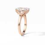 4.76 CT Radiant Cut Three Stones Style Moissanite Engagement Ring 9