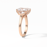 4.76 CT Radiant Cut Three Stones Style Moissanite Engagement Ring 9