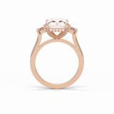 4.76 CT Radiant Cut Three Stones Style Moissanite Engagement Ring 11