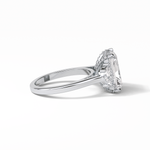 4.76 CT Radiant Cut Three Stones Style Moissanite Engagement Ring 3