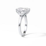 4.76 CT Radiant Cut Three Stones Style Moissanite Engagement Ring 5