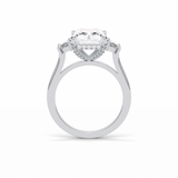4.76 CT Radiant Cut Three Stones Style Moissanite Engagement Ring 2