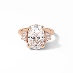 7.44 CT Dark Green Cushion Cut Three Stones Style Moissanite Engagement Ring 8