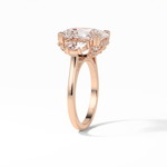 7.44 CT Dark Green Cushion Cut Three Stones Style Moissanite Engagement Ring 10