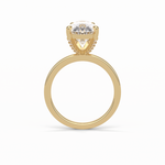 3.92 CT Blue Green Pear Cut Three Stones Style Moissanite Engagement Ring 17