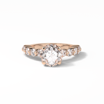 2.2 CT Portuguese Round Cut Dainty Style Moissanite Engagement Ring 15
