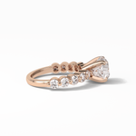 2.2 CT Portuguese Round Cut Dainty Style Moissanite Engagement Ring 19