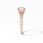 2.2 CT Portuguese Round Cut Dainty Style Moissanite Engagement Ring 16