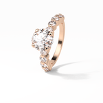 2.2 CT Portuguese Round Cut Dainty Style Moissanite Engagement Ring 9