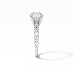 2.2 CT Portuguese Round Cut Dainty Style Moissanite Engagement Ring 2