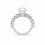 2.2 CT Portuguese Round Cut Dainty Style Moissanite Engagement Ring 5