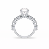 2.2 CT Portuguese Round Cut Dainty Style Moissanite Engagement Ring 5