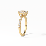 1.60 CT Oval Cut Pave Style Moissanite Engagement Ring 20
