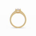 1.60 CT Oval Cut Pave Style Moissanite Engagement Ring 13