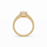 1.60 CT Oval Cut Pave Style Moissanite Engagement Ring 13