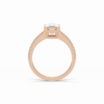 1.60 CT Oval Cut Pave Style Moissanite Engagement Ring 12