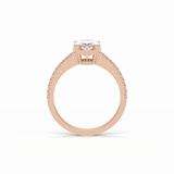 1.60 CT Oval Cut Pave Style Moissanite Engagement Ring 12
