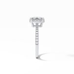 1.60 CT Oval Cut Pave Style Moissanite Engagement Ring 5
