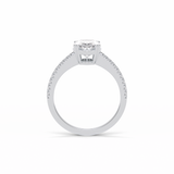 1.60 CT Oval Cut Pave Style Moissanite Engagement Ring 2