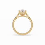 1.93 CT Pear Cut Pave Style Moissanite Engagement Ring 14