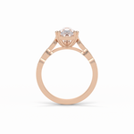 1.93 CT Pear Cut Pave Style Moissanite Engagement Ring 12