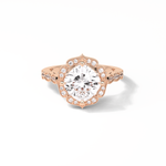 2.10 CT Cushion Cut Pave & Halo Style Moissanite Engagement Ring 15