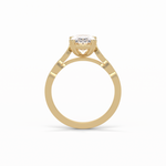 1.91 CT Oval Cut Pave & Halo Style Moissanite Engagement Ring 20