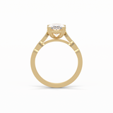 1.91 CT Oval Cut Pave & Halo Style Moissanite Engagement Ring 20