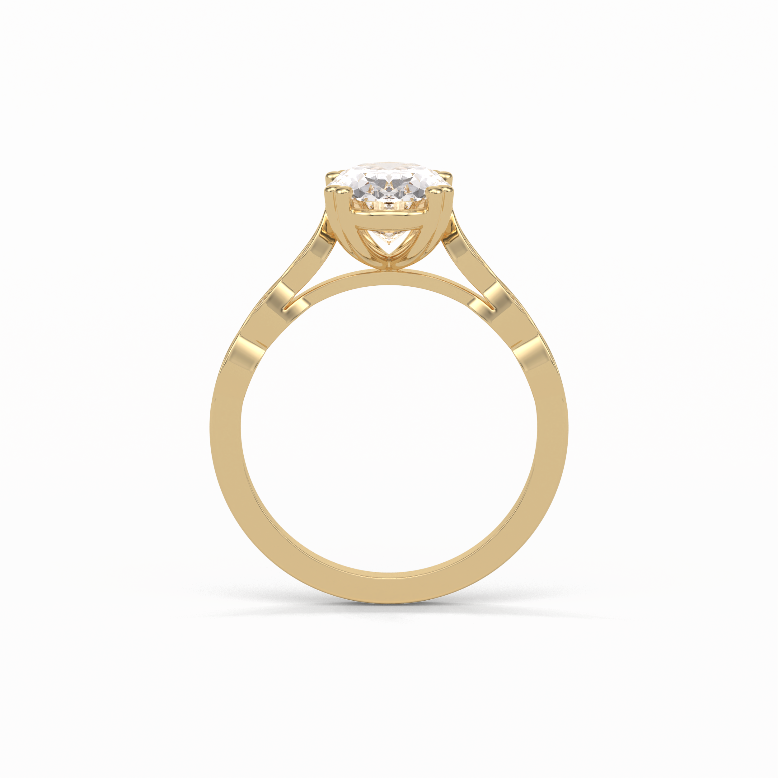 1.91 CT Oval Cut Pave & Halo Style Moissanite Engagement Ring 20