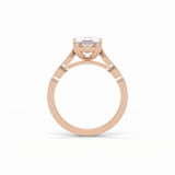 1.91 CT Oval Cut Pave & Halo Style Moissanite Engagement Ring 11