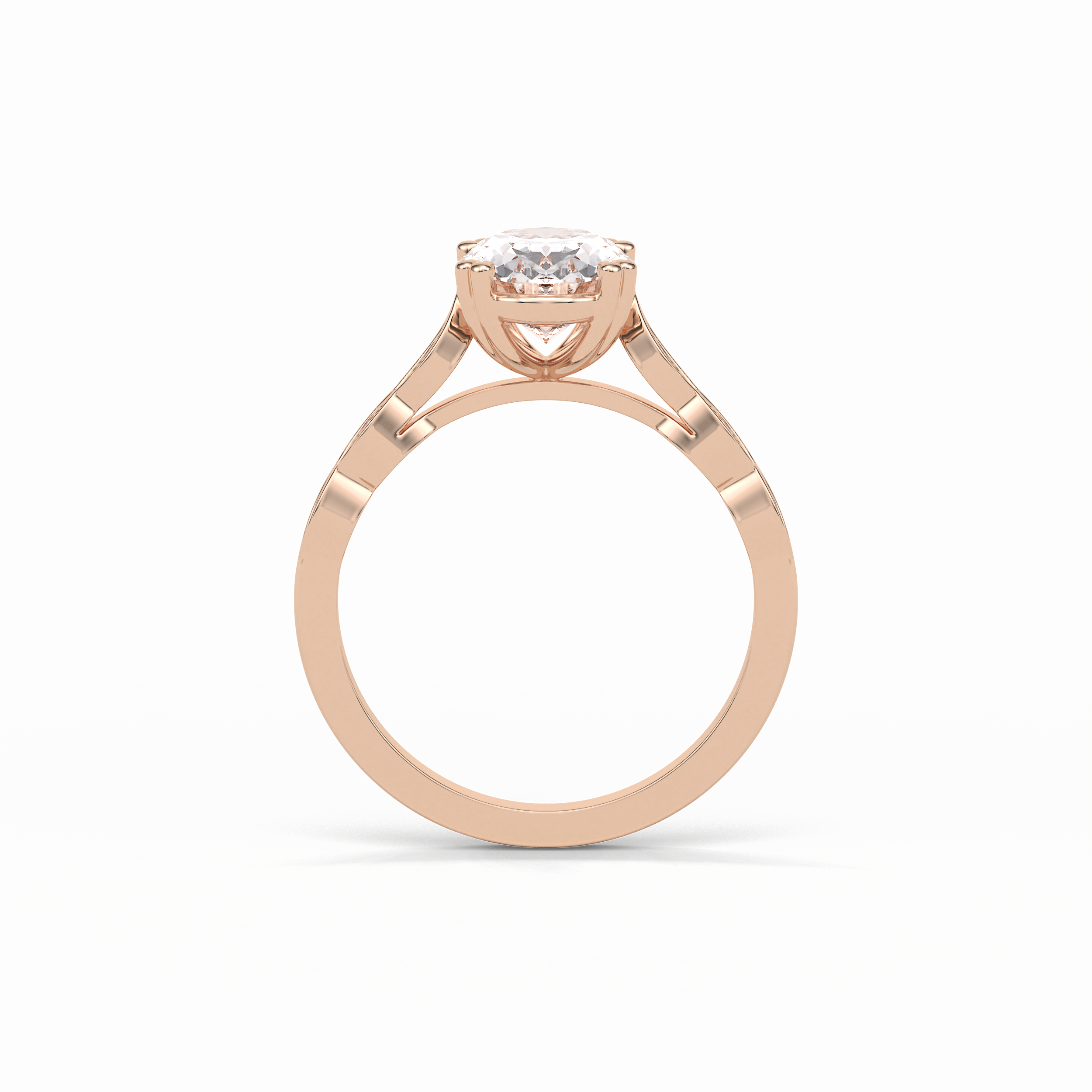 1.91 CT Oval Cut Pave & Halo Style Moissanite Engagement Ring 11