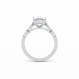 1.91 CT Oval Cut Pave & Halo Style Moissanite Engagement Ring 2
