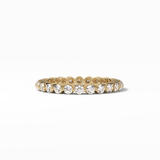 1.2 TCW Round Shaped Moissanite With Full Eternity Wedding Band 15