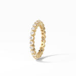 1.2 TCW Round Shaped Moissanite With Full Eternity Wedding Band 21