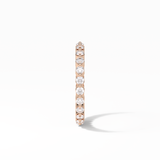 1.2 TCW Round Shaped Moissanite With Full Eternity Wedding Band 9