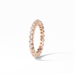 1.2 TCW Round Shaped Moissanite With Full Eternity Wedding Band 10