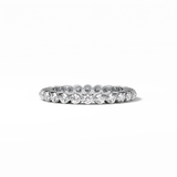 1.2 TCW Round Shaped Moissanite With Full Eternity Wedding Band 1
