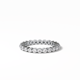 1.2 TCW Round Shaped Moissanite With Full Eternity Wedding Band 6