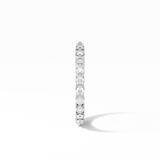 1.2 TCW Round Shaped Moissanite With Full Eternity Wedding Band 7