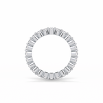 1.2 TCW Round Shaped Moissanite With Full Eternity Wedding Band 4