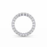 1.2 TCW Round Shaped Moissanite With Full Eternity Wedding Band 4