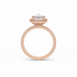 1.93 CT Pear Cut Halo & Pave Style Moissanite Engagement Rings 21
