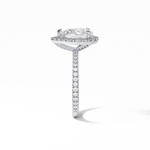 1.93 CT Pear Cut Halo & Pave Style Moissanite Engagement Rings 5