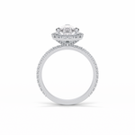 1.93 CT Pear Cut Halo & Pave Style Moissanite Engagement Rings 2