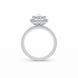 1.93 CT Pear Cut Halo & Pave Style Moissanite Engagement Rings 2