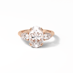 3.75 CT Oval Cut Halo & Pave Style Moissanite Engagement Ring 15