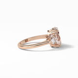 3.75 CT Oval Cut Halo & Pave Style Moissanite Engagement Ring 21